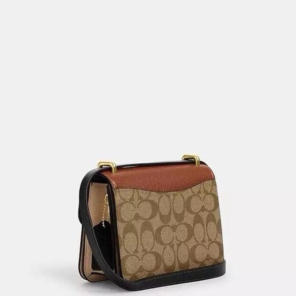 NWT Coach Crossbody Bag Morgan Square in Colorblock Signature Canvas CL462 - Picture 5 of 10